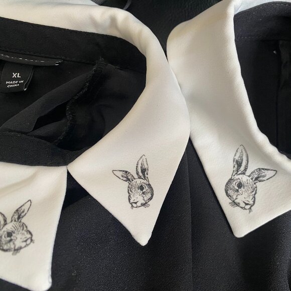 Victoria Beckham x Target - Girls' Black Collared Dress - XL - Picture 2 of 5